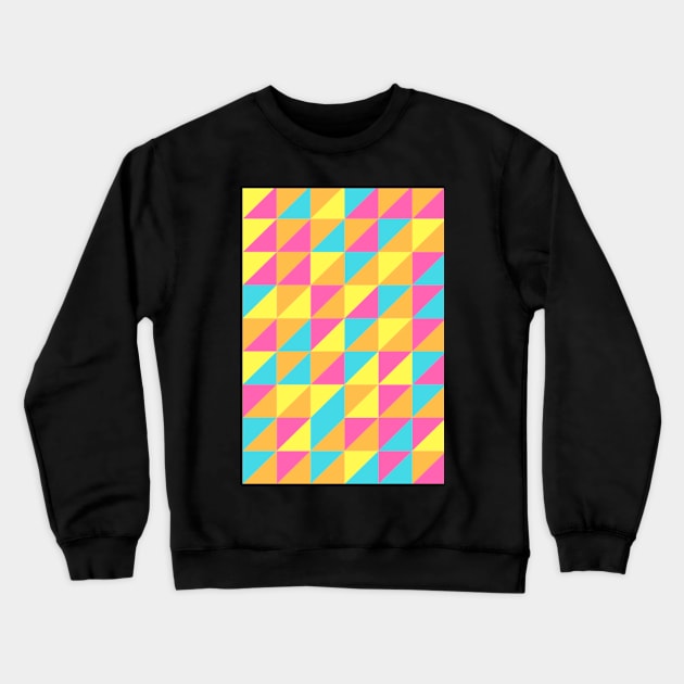 Bright Quilt Squares Crewneck Sweatshirt by LaurenPatrick